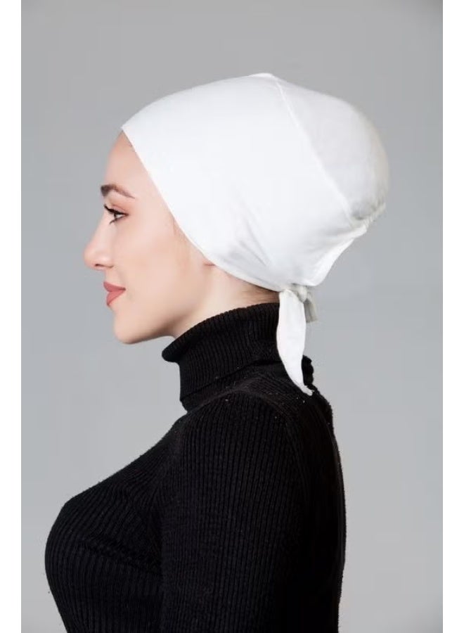 Nanak Cream Combed Non-Slip Bonnet - Image 4